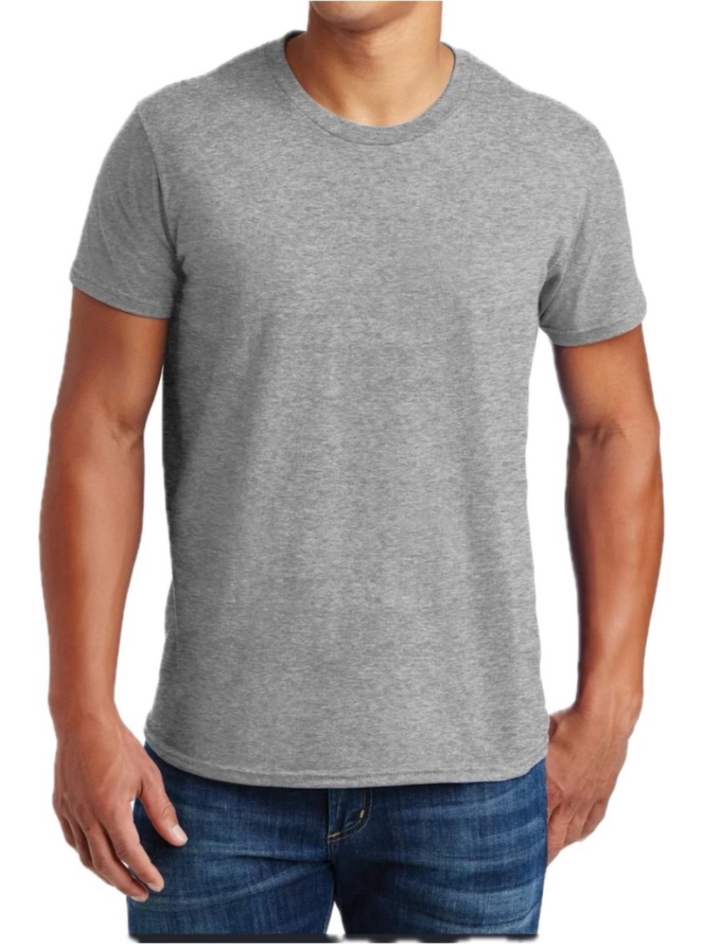 Hanes Gray T-Shirt. Size L.